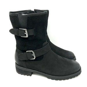 Blondo Val Motorcycle Boots Black Mid Calf 5.5 NEW